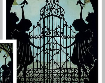 Hand Cut Angels Sympathy Cards Print: Bereavement Art (5x7)