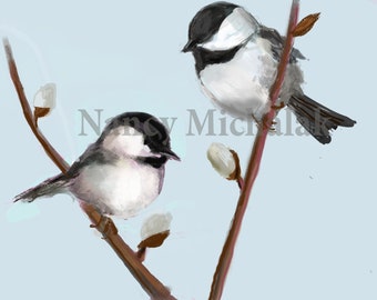 Chickadees in Spring