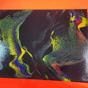 Chaos Nectar2: Abstract Burst Art- Original Fluid Painting