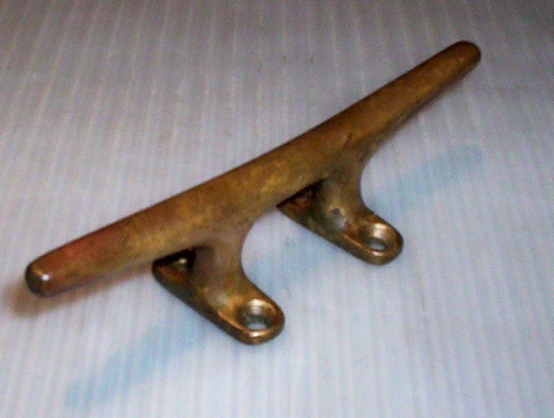 Antique Bronze Cleat . Rope Tie Off Boat Ship Nautical Etsy
