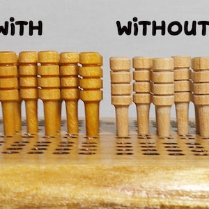 Wooden Replacement Cribbage Pegs - Game Pieces | Unfinished OR Coated Cribb Pins
