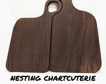 Nesting Charcuterie Cheese Board- Maple Wood