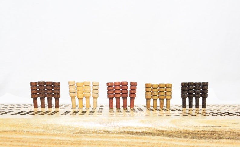 Wooden Replacement Pegs Sets of 6,9,12,15,20, or individually. Kitchen Grocery List Pegs, Game Pieces SET/20 -4EA -ALL