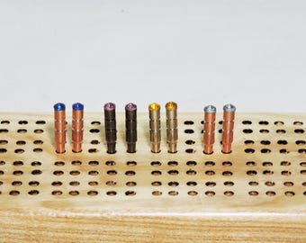 September thru December Birthstone Cribbage Pegs: - Custom Color Choice (Set of 2) V.1