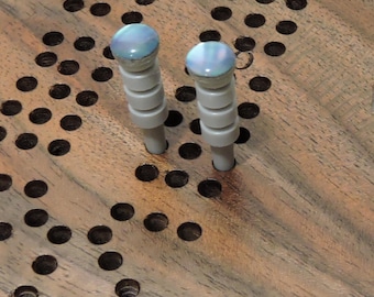 Fancy Hand Crafted Resin Cribbage Pegs - SET OF 2 PEGS