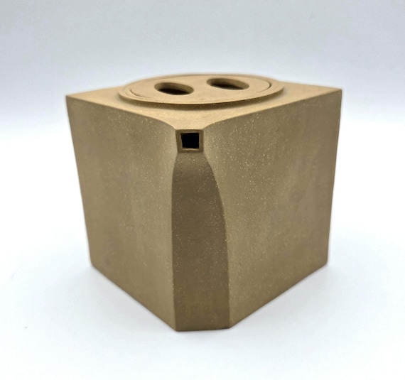 Chinese Cube Teapot | Yixing Purple Clay or Zisha | Made in Yixing of Jiangsu