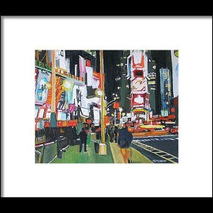 Broadway Times Square New York Art, Living Room Decor. NYC Cityscape Art Print of Painting by Gwen Meyerson image 6