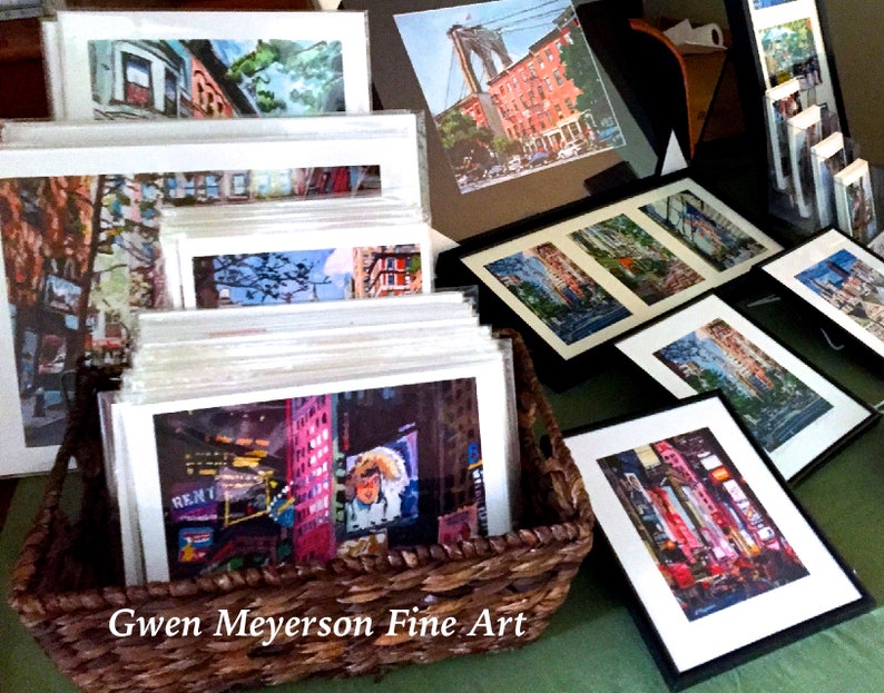 Meatpacking District Plaza, Chelsea Market Nueva York NYC Art, Living Room Decor Art Print Cityscape. Cuadro rosa de Nueva York Gwen Meyerson imagen 9