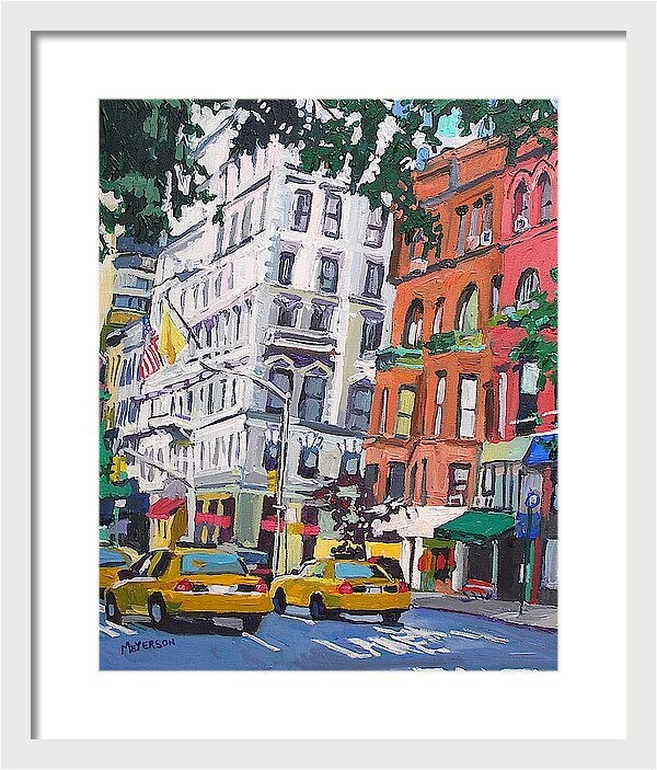 NYC Painting: Madison Avenue, Upper East Side Fine Art Print