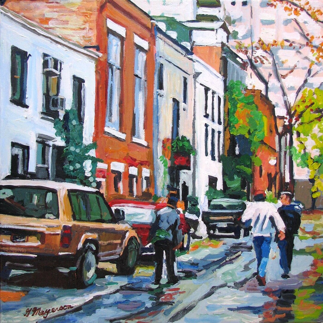 Greenwich Village Macdougal Alley NYC Fine Art Print 8x8 Etsy