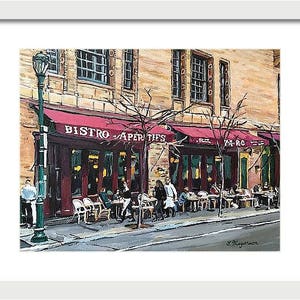 Parc Bistro Cafe in Rittenhouse Square, Philadelphia Art, Philly ...