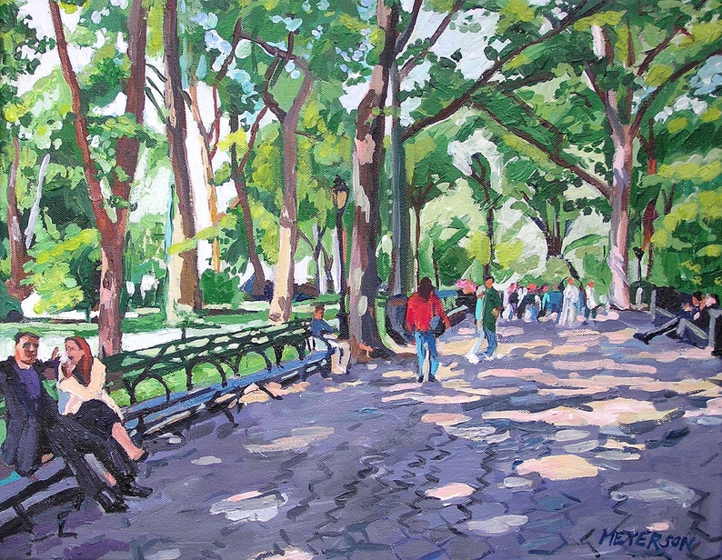 New York Art. NYC Painting Central Park Art Print 8x10 11x14 Etsy