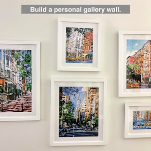 Brooklyn Painting, Carroll Gardens, Smith Street Scene, Living Room Decor. NYC Wall Art Gwen Meyerson image 3