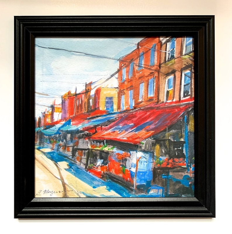 Philadelphia Painting. 9th Street Italian Market South Philly Etsy
