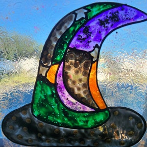 Suncatcher Halloween witches hat