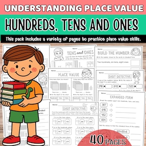 Place Value Worksheets for 2nd Grade Hundreds, Tens, Ones Practice