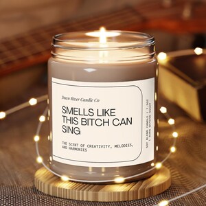 This Bitch Can Sing Candle, Funny Gift Candle, Music Candle, Housewarming Gift, Scented Candles, 9oz