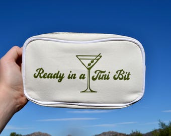 Bolsa de maquillaje para Martini, Martinis y despedida de soltera, Bikinis y Martinis, Tinis y Salchichas, Montañas y Martinis, Regalo de Martini