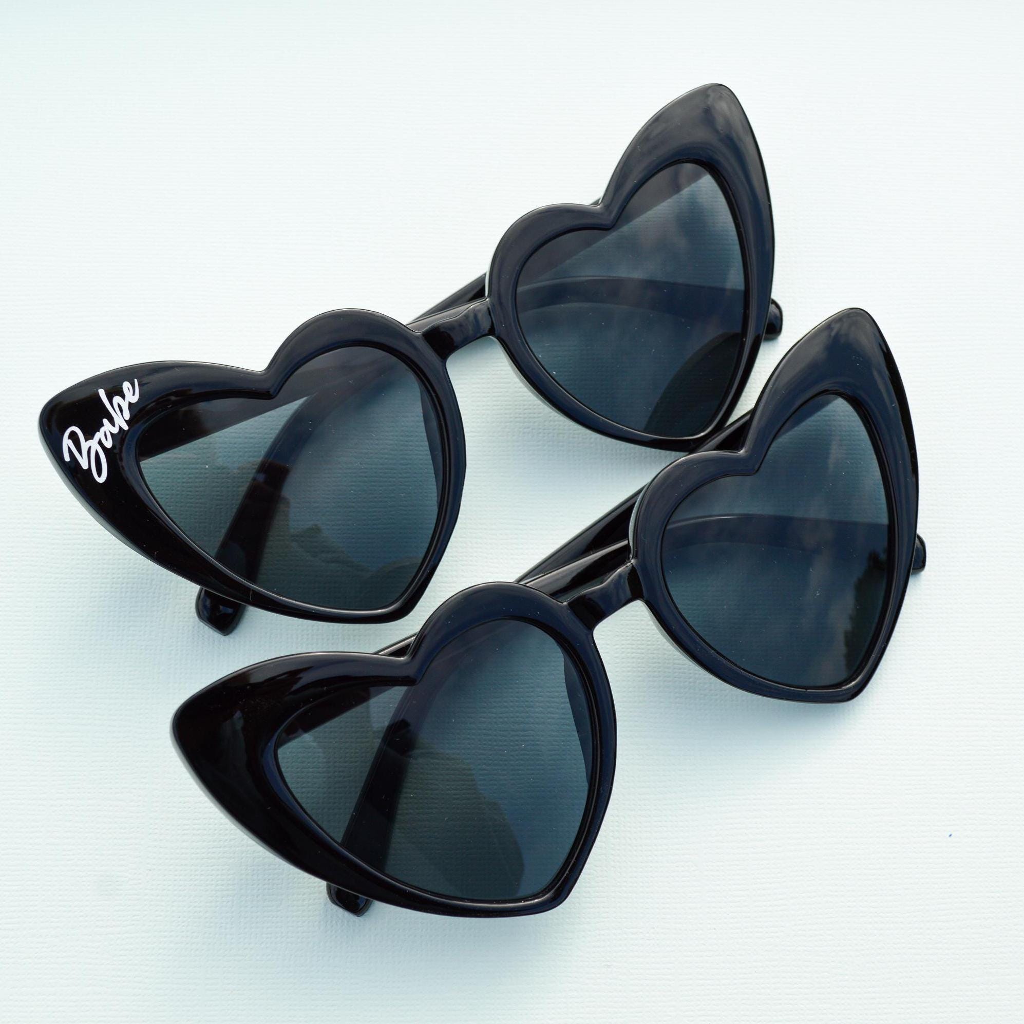 Black Heart Sunglasses - Etsy