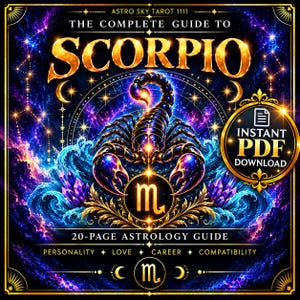 Scorpio Astrology Guide | Complete Scorpio Zodiac Guide | 20-Page PDF