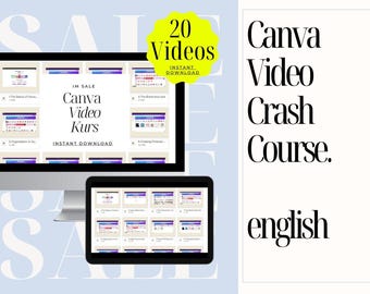 CANVA VIDEO COURSE for absolute beginners How to Canva Video Tutorials Done For You Canva Guide Canva Course Video Tutorial Canva Hacks Tips
