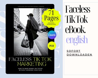 Faceless TikTok PLR Faceless TikTok Affiliate TikTok Ads Faceless TikTok Ebook Profitable Niches viral reposted content Hacks Tik Tok