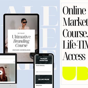 UBC Course “Ultimate Branding Course” english MRR Master Resell Rights MRR Faceless Marketing passive income digital product french spanish