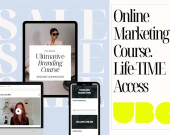 UBC Kurs englisch "Ultimativer Branding Kurs" MRR Master Resell Rights MRR Faceless Marketing passives Einkommen Dwa
