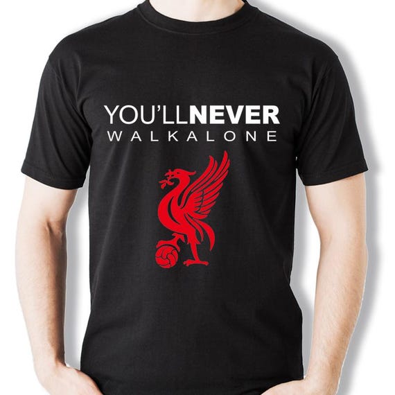 Liverpool Ynwa T Shirt- You'll Never Walk Alone. Red Color Liverpool Ynwa T Shirt- You'll Never Walk Alone. Red Color