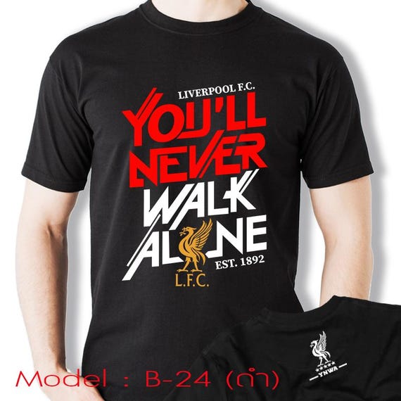 Liverpool Ynwa T Shirt- You'll Never Walk Alone. Red Color Liverpool Ynwa T Shirt- You'll Never Walk Alone. Red Color
