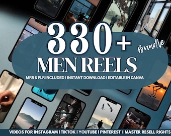 330 mannen esthetische gezichtsloze video's, rollenbundel, Instagram-sjabloonrollen, gezichtsloze marketing, meesterlijke wederverkooprechten, stockvideo's Rich Men-rollen