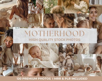 Motherhood Stock Photo Collection: 120 Faceless Marketing Images (MRR & PLR)