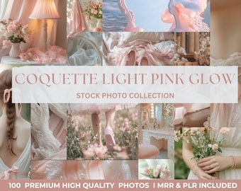 Stock Photos Collection Instagram Stock Image Digital Marketing Faceless Stock Photos Pink Coquette Aesthetic Stock Photos MRR PLR Photos