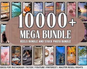 10000+ Mega Reels Bundle,Aesthetic Videos,Instagram Template Reels, Master Resell Rights,Stock Videos, Faceless Digital Marketing Videos,