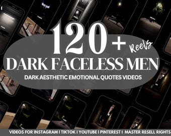 120+Dark Aesthetic Videos,Men Reels,Stock Videos,Emotional Quotes Reels,Master Resell Rights,Instagram Reels, Reels Bundle,Faceless Videos