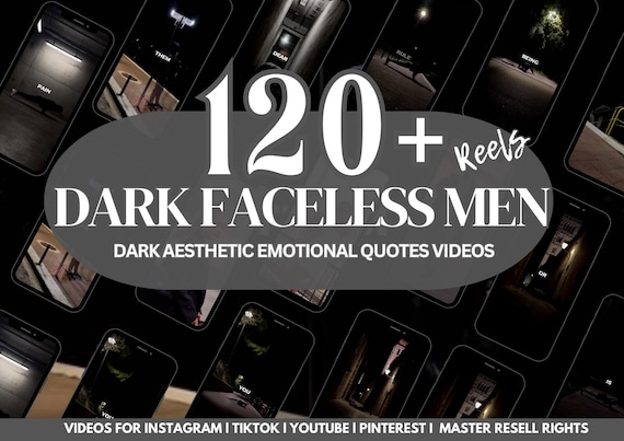 120+Dark Aesthetic Videos,Men Reels,Stock Videos,Emotional Quotes Reels,Master Resell Rights,Instagram Reels, Reels Bundle,Faceless Videos