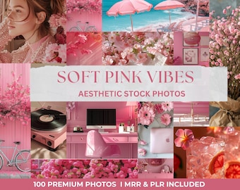 Stock Photos Collection Instagram Stock Image Digital Marketing Faceless Stock Photos Pink Theme Images, Aesthetic Stock Photos MRR & PLR