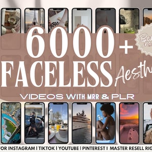 6000+ Aesthetic Video,Reels Bundle,Master Resell Rights,Instagram Reels Template,Stock Videos,Video Background,Faceless Videos Reels