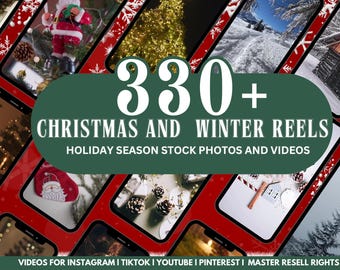 Christmas Reels,Aesthetic Videos, Reels Bundle,Master Resell Rights,Christmas Winter Videos, Aesthetic Reels,Stock Videos and Photos