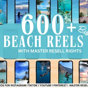 Faceless Bundle, Reels Bundle, Faceless Videos Faceless Marketing Instagram Template Bundles, Travels Reels, Beach Videos,Aesthetic Videos, Master Resell Rights,  MRR and PLR Included, Stock Videos, Vacation Videos, Digital Marketing Videos, Premade