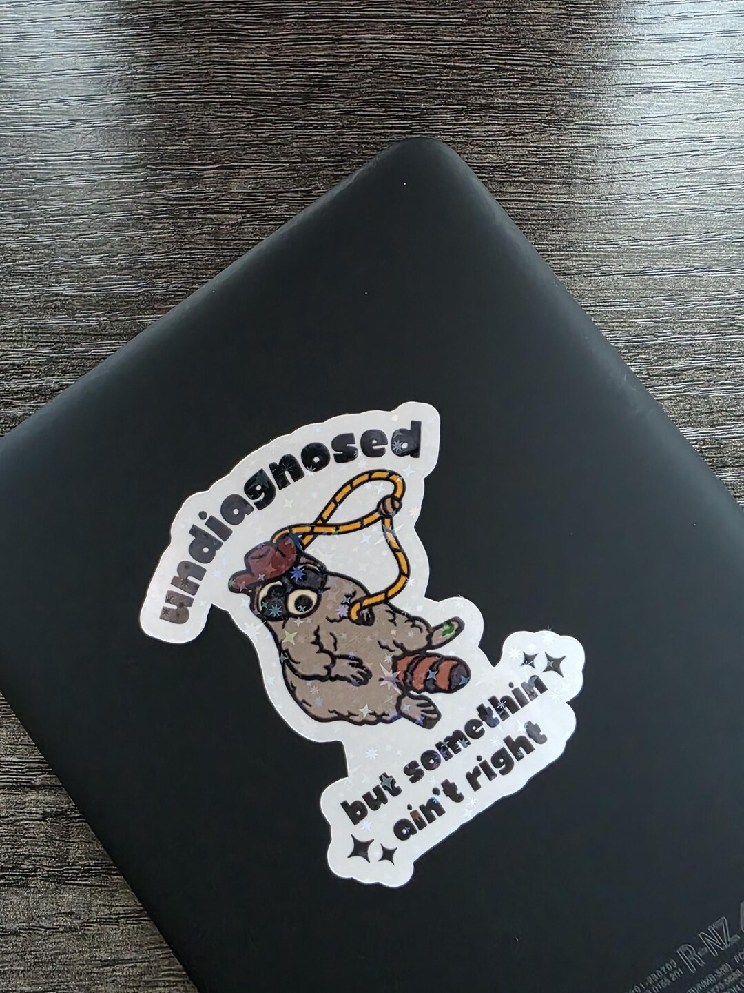 Undiagnosed Raccoon Sticker - Etsy