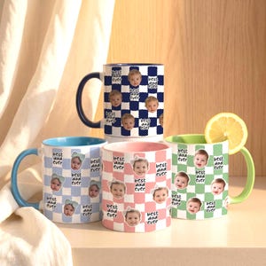 Best Dad Ever Custom Baby Photo Retro Mug, Personalized Father's Day Gift, First Time Daddy Appreciation, Dad's Birthday Present image 2
