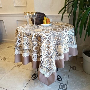 Custom tablecloth | Oval tablecloth | Tablecloth rectangle | French tablecloth | Round tablecloth | Table runner | Oilcloth Tablecloths