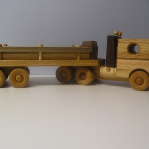 18 Wheeler Lumber Transport with a HANDRUBBED beeswax finish