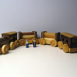 Wooden Lumber Train Set