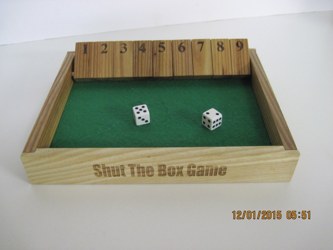 Shut the Box Board Game - Etsy