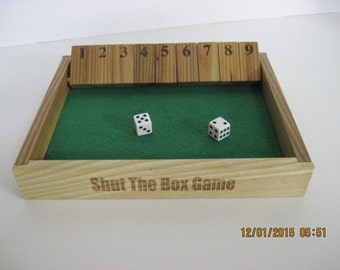 Shut the box board game