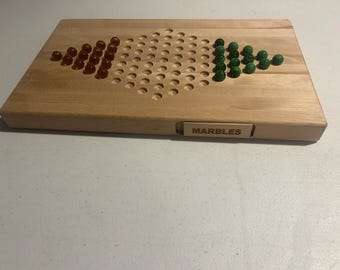 WOODEN CHINESE CHECKER board for two players