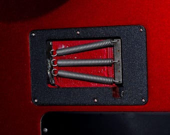 Charvel/Jackson (1986-1991) Japanese FR  guitar tremolo cover, open back plate (for recessed opening).  3D printed.  Left or right hand.