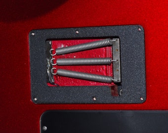 Charvel/Jackson (1986-1991) Japanese FR  guitar tremolo cover, open back plate (for recessed opening).  3D printed.  Left or right hand.